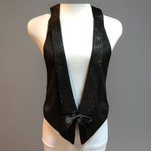 Black PLASTIC ISLAND ANTHROPOLOGIE Steampunk Vest